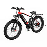 Duotts F26 Electric Bike - 750W*2 Motors 840WH Battery 50KM Range - Black red